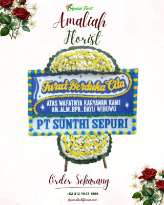 Papan Bunga Duka di Perumnas Way Halim